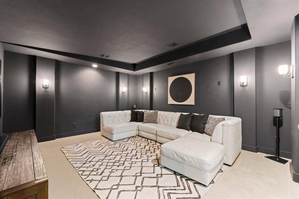This Media Room Provides the Perfect Place for Gameday or Family Movie Nights
