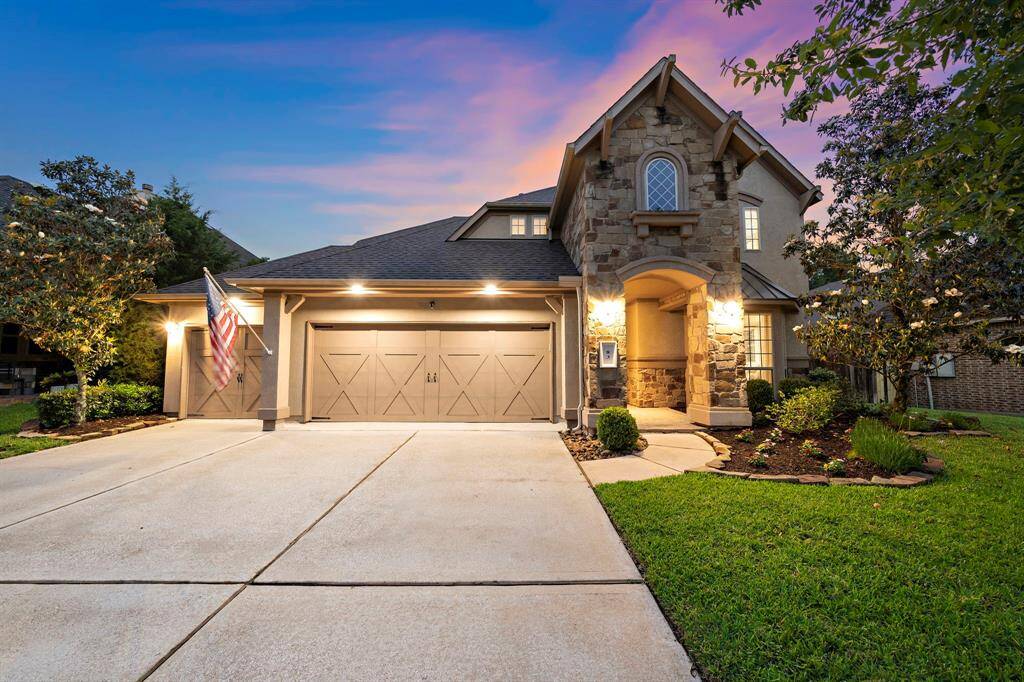 Welcome to 83 Chestnut Meadow Dr in Chestnut Ridge At Jacobs Reserve—a lock-and-leave, low-maintenance two-story home with 4 bedrooms, 4 baths, and a 3-car garage. Stucco and stone elevation, covered entry, landscape lighting, security cameras, and double-wide driveway greet you in this amenity-rich neighborhood zoned to top schools.