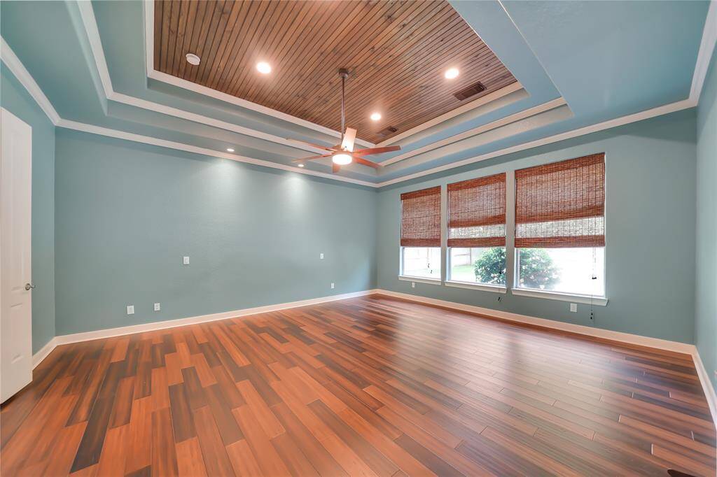 Primary bedroom downstairs with sitting area...