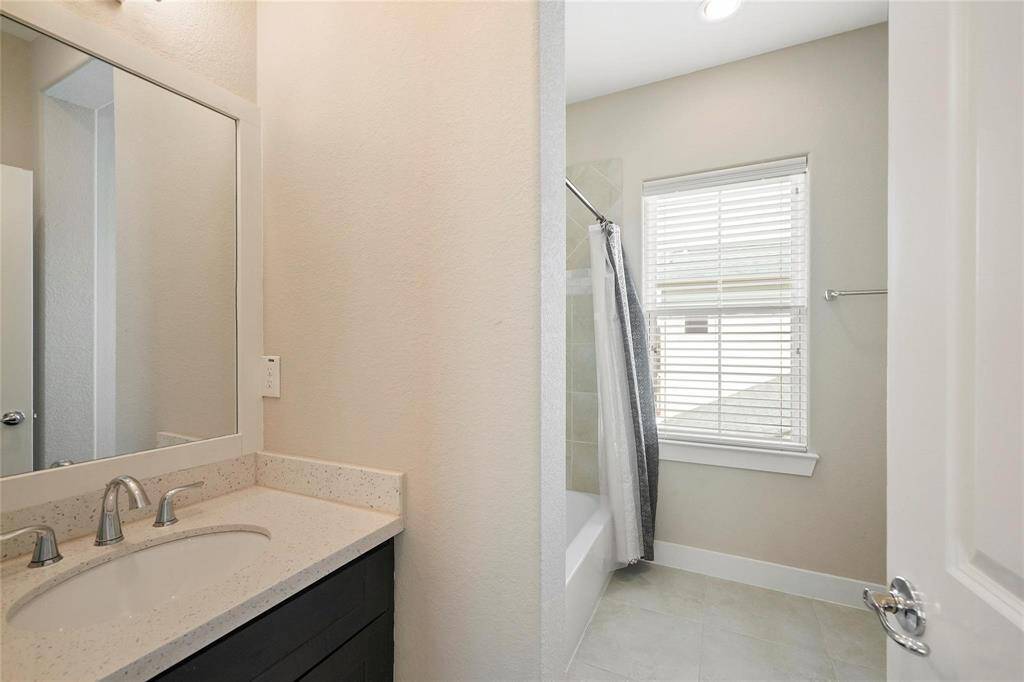Private bath for the third floor bedroom.  Large space for a secondary bath!