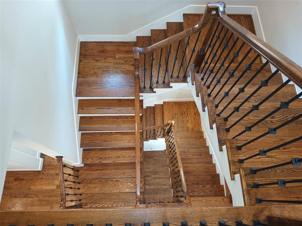 Cool view looking down onto the stair case.