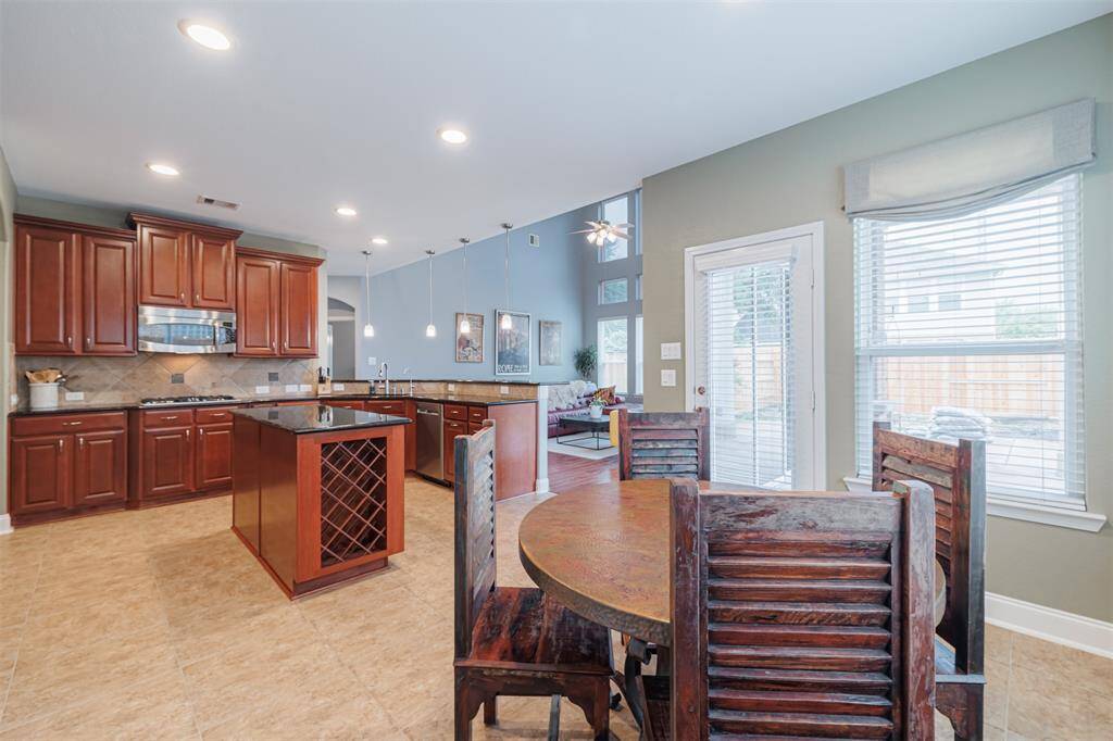 View of the kitchen from the breakfast room.
