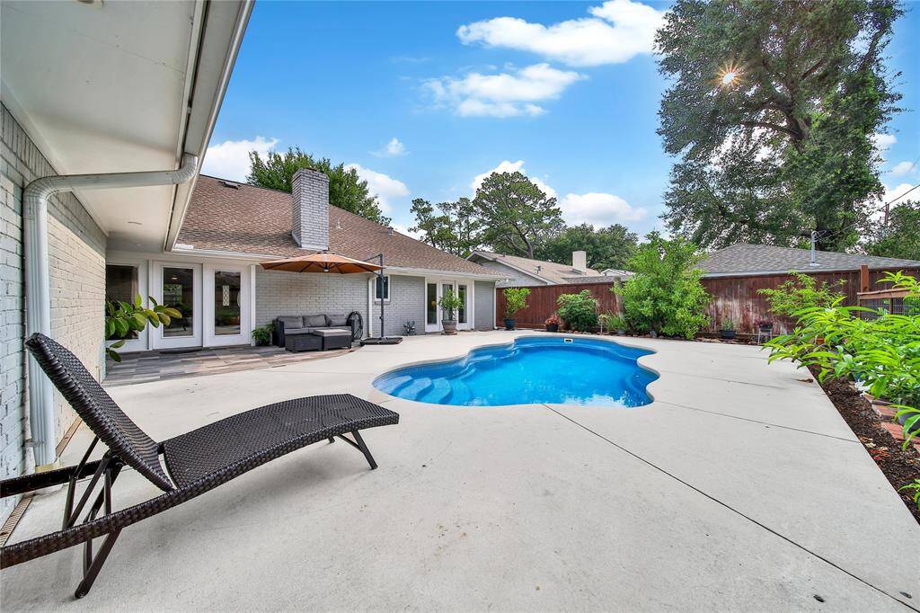 View of backyard.