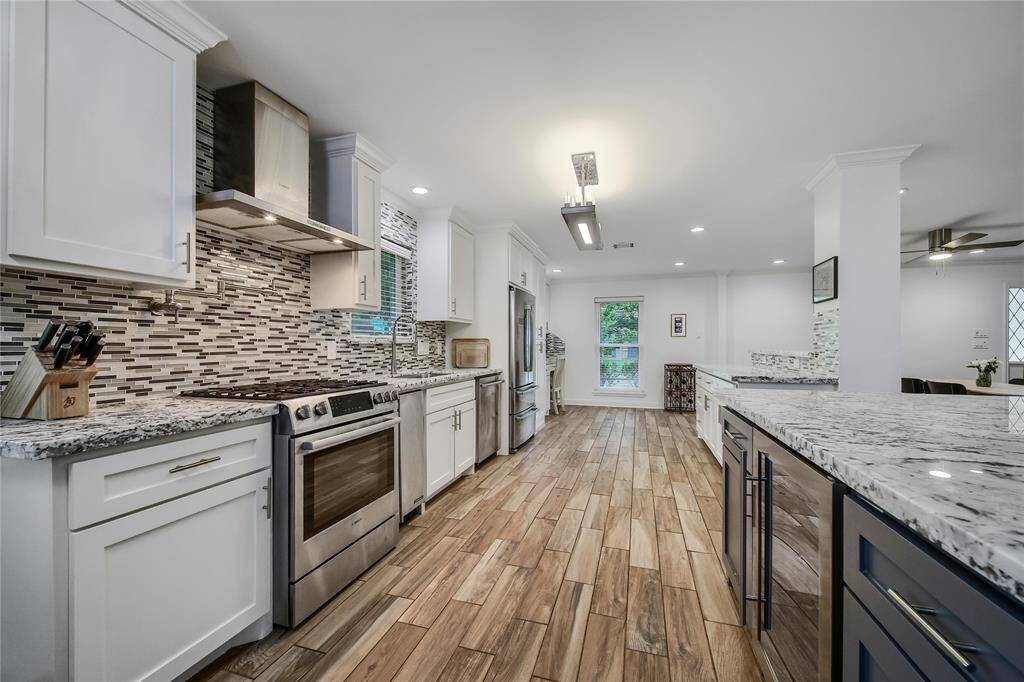 View of kitchen.