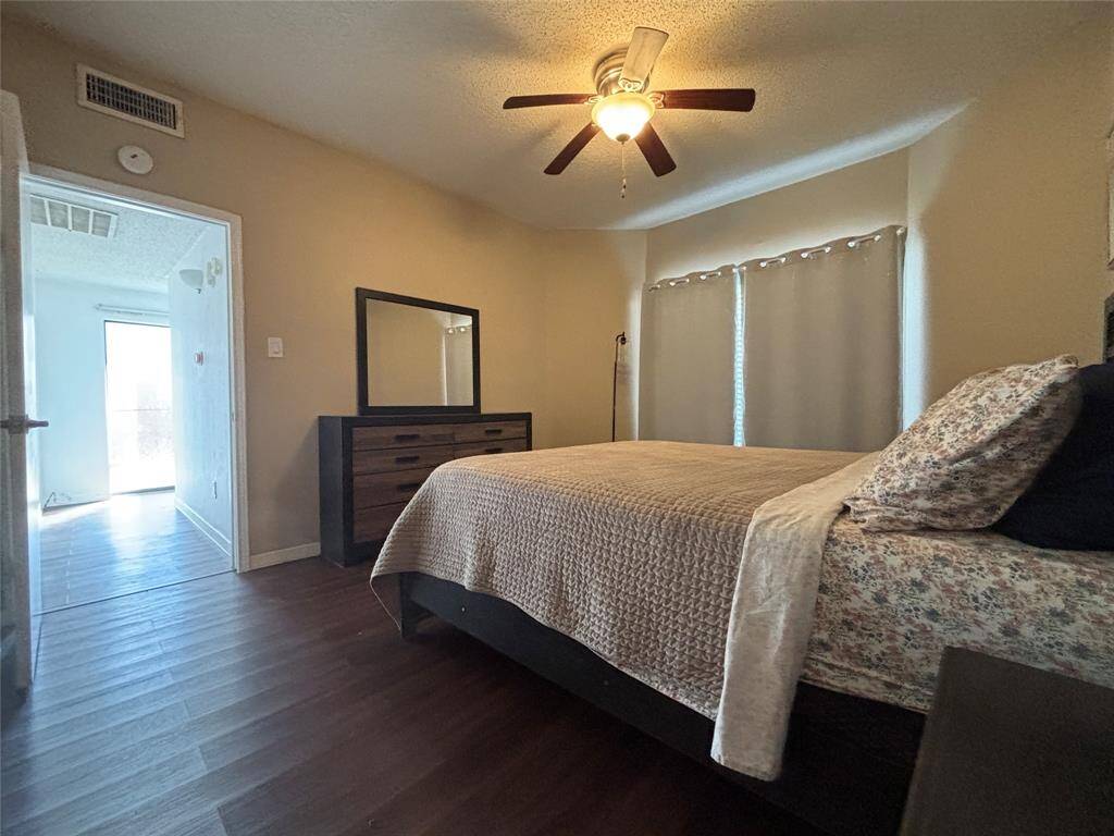 Bedroom overlooking hallway