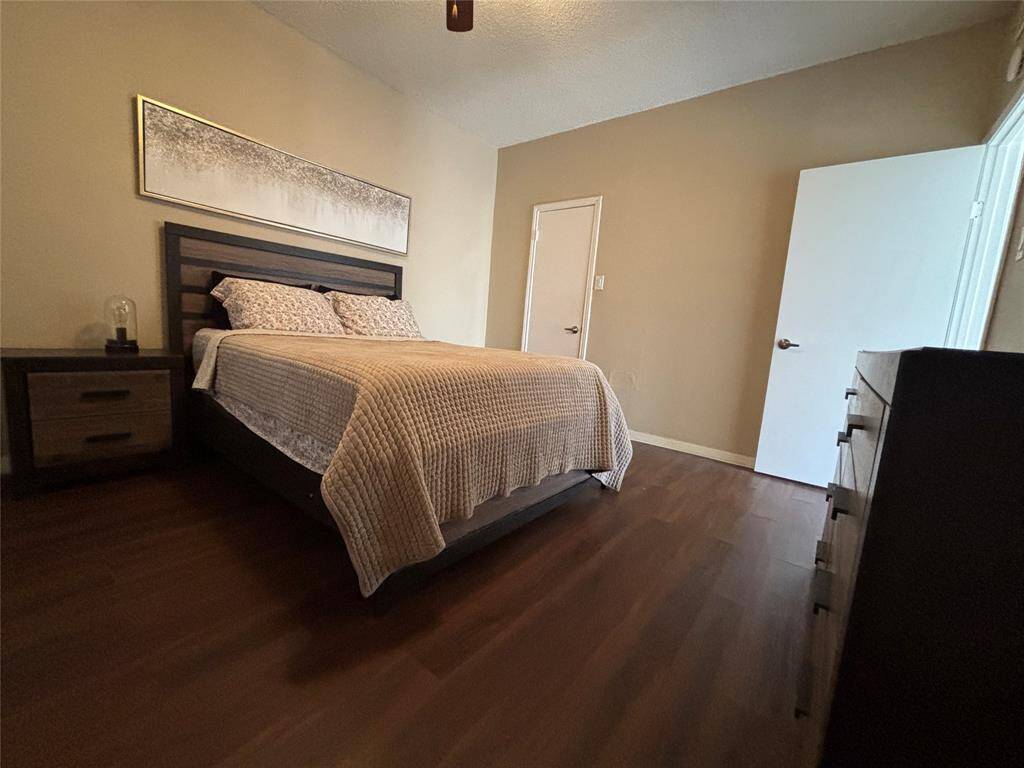 Bedroom overlooking walk in closet