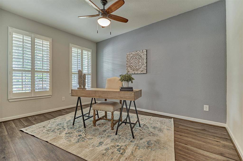 Study with Plantation shutters