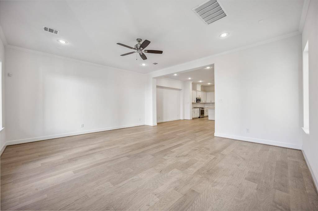 Natural Beauty: Enjoy the tranquility of your backyard views, enhanced by the optimal comfort of a thoughtfully included standard ceiling fan.