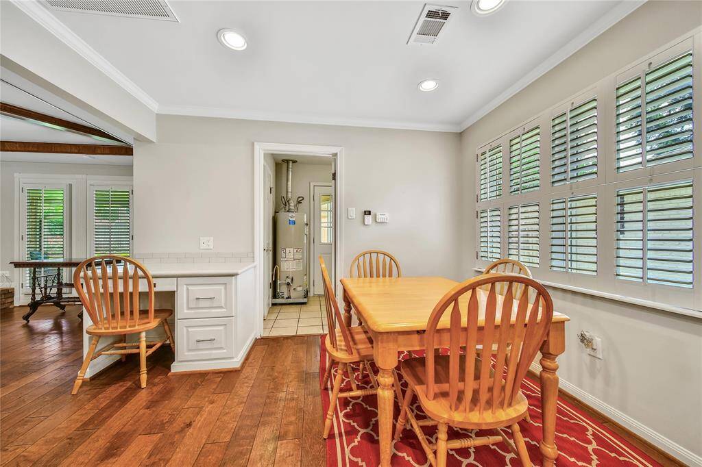 View of breakfast nook.