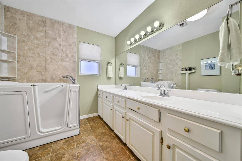 View of primary bathroom.