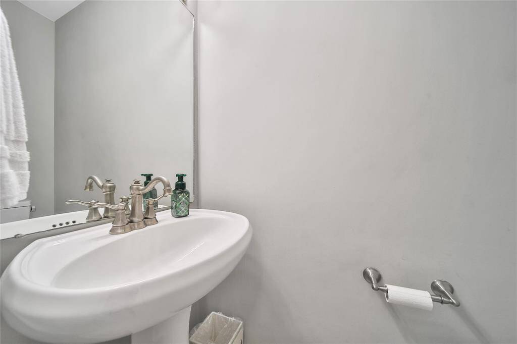 View of half bathroom.