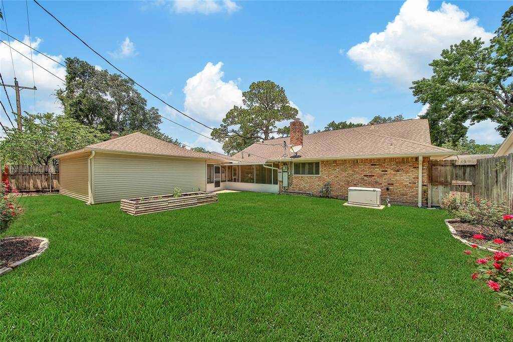 View of backyard.