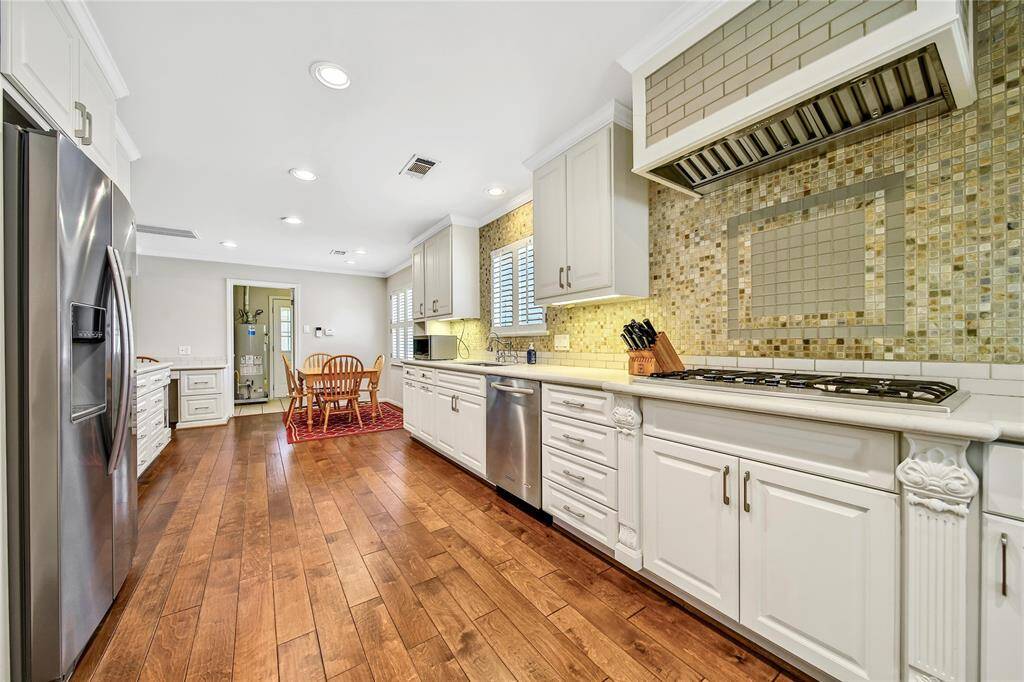 View of kitchen.