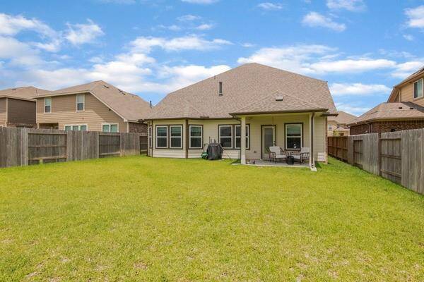 Large Backyard with covered patio
