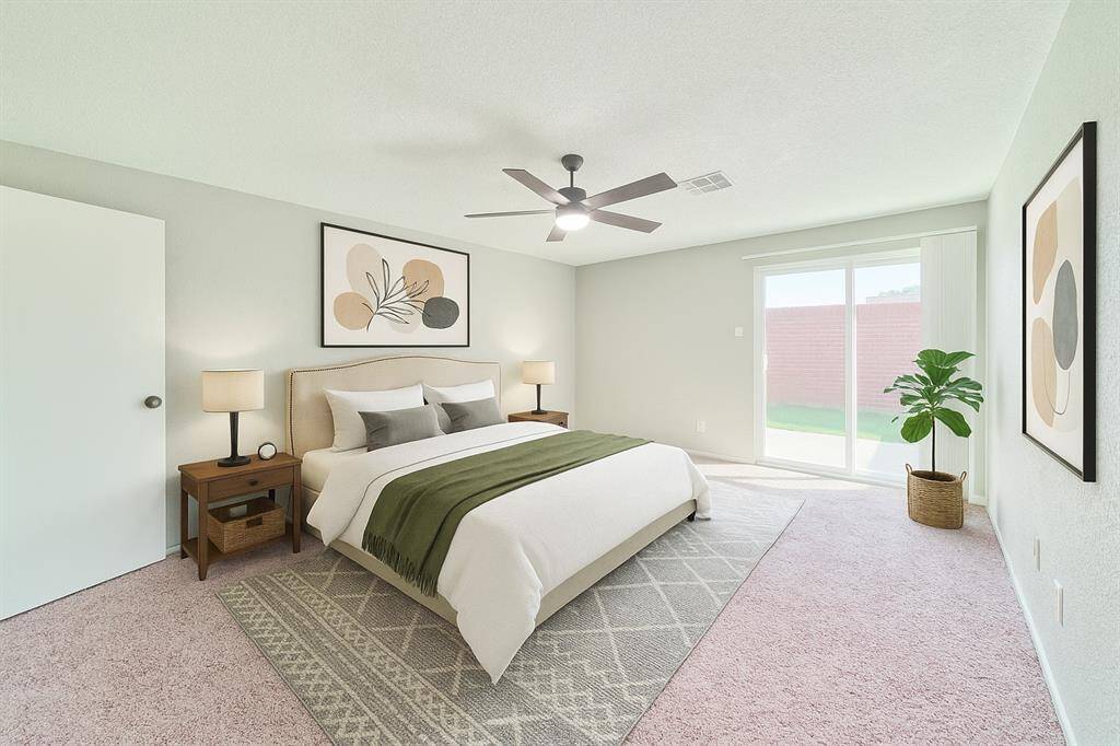 Large Primary Bedroom Virtually Staged