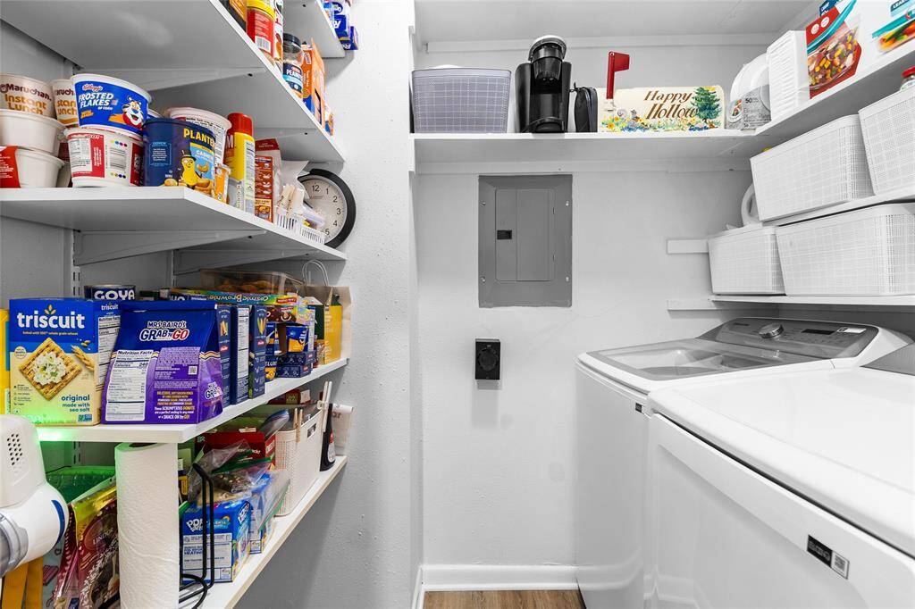 Pantry and laundry room