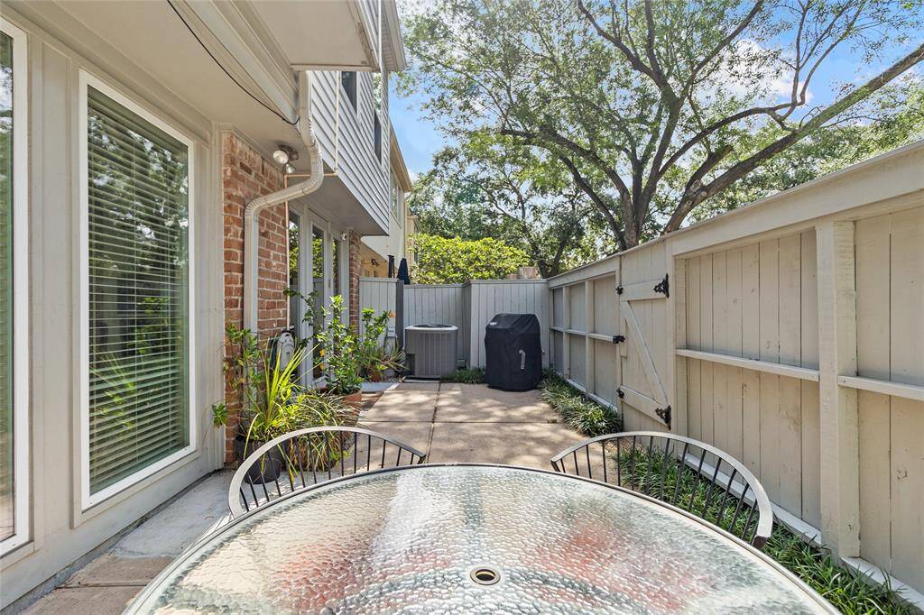 Large patio
