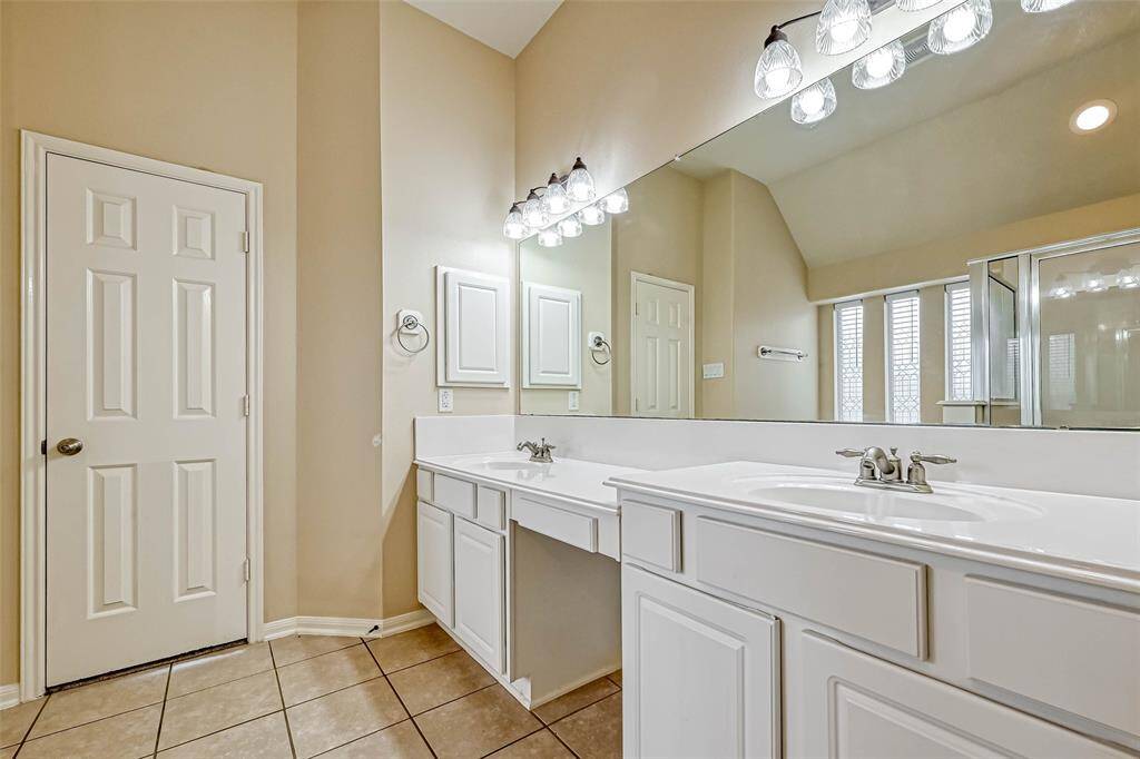 Primary Bath has two sinks - his & hers