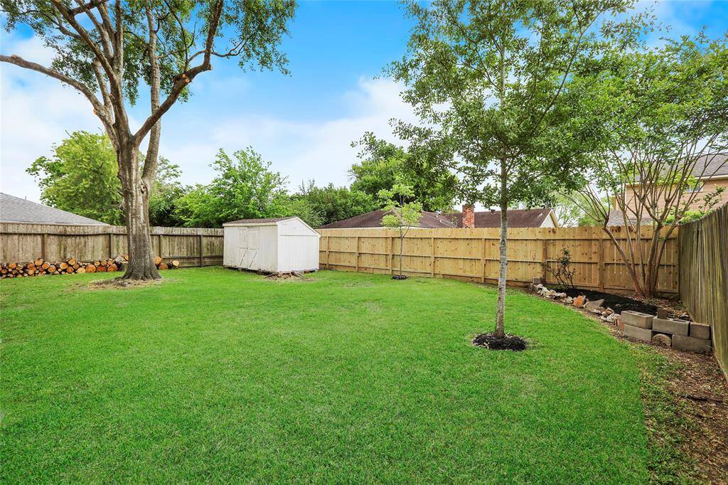 Large back yard!
