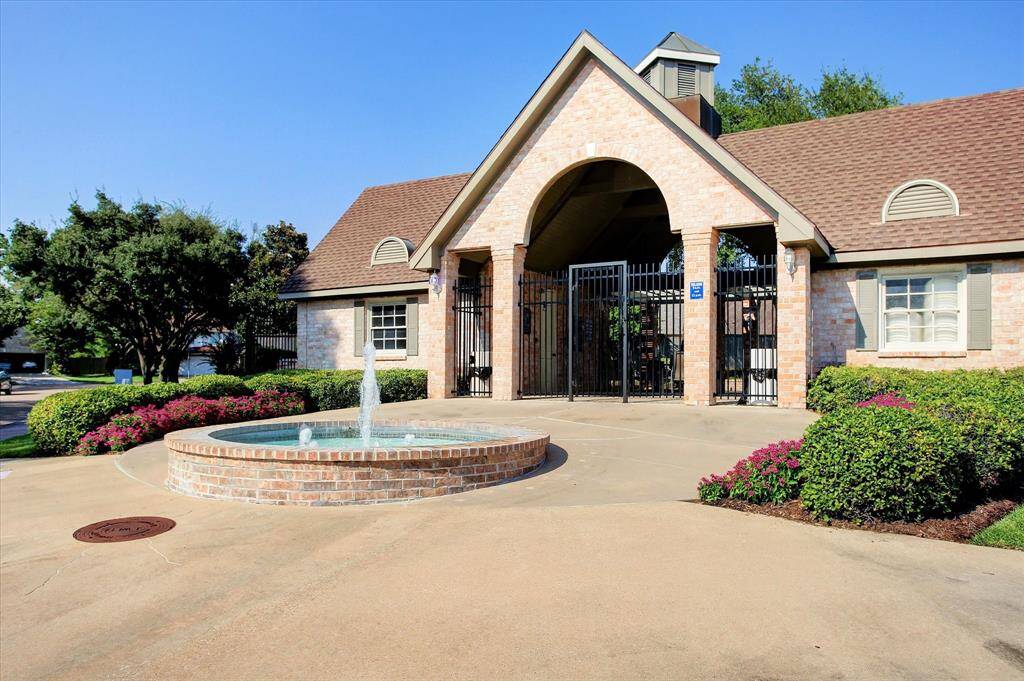 View of the community center which hosts monthly events for the residents
