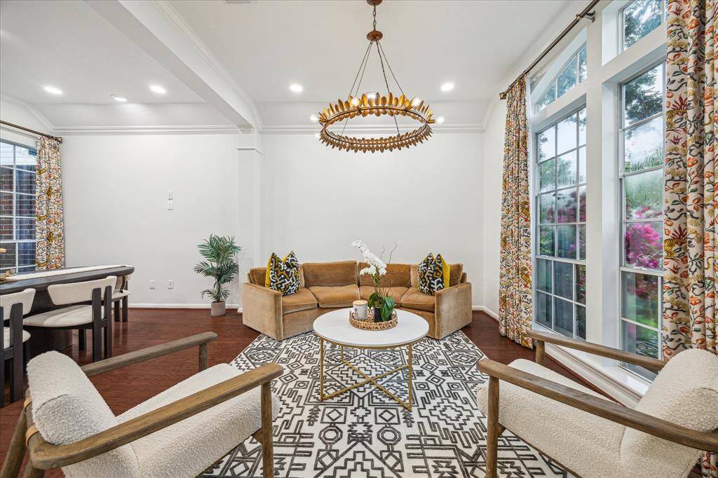 Formal living room located on the right as you step inside. Could be framed out to be converted into an office.