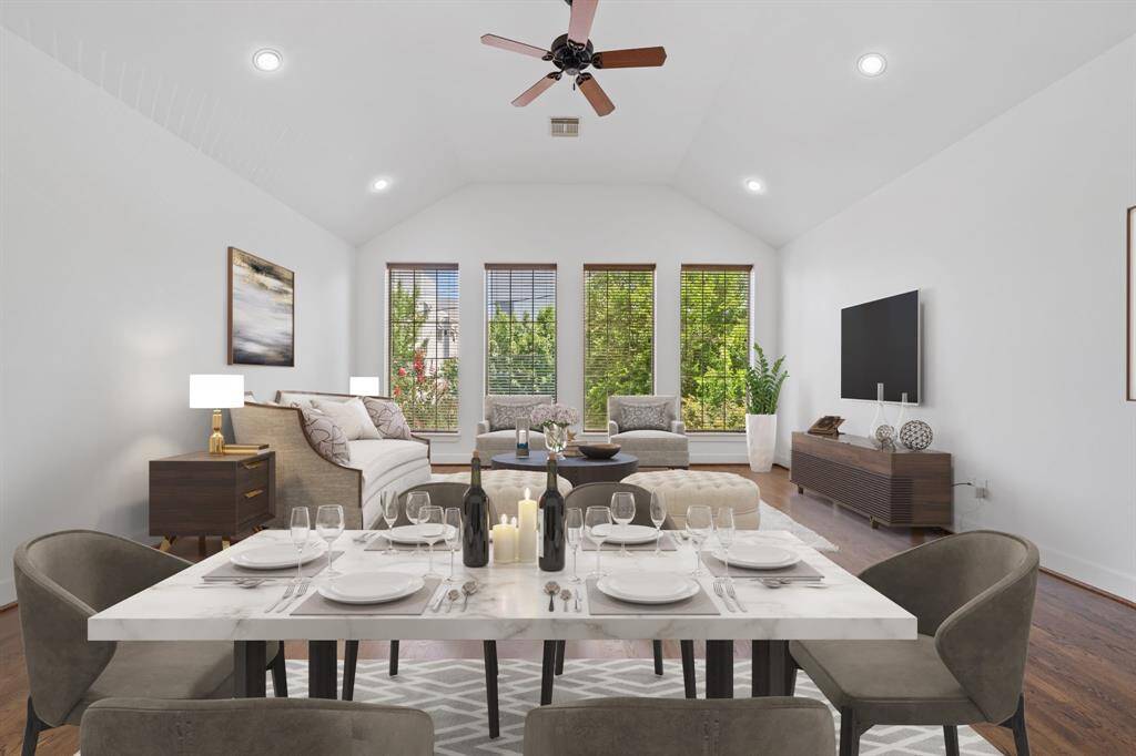 Virtually Staged: This dining area is seamlessly connected to the living room creating one amazing space!
