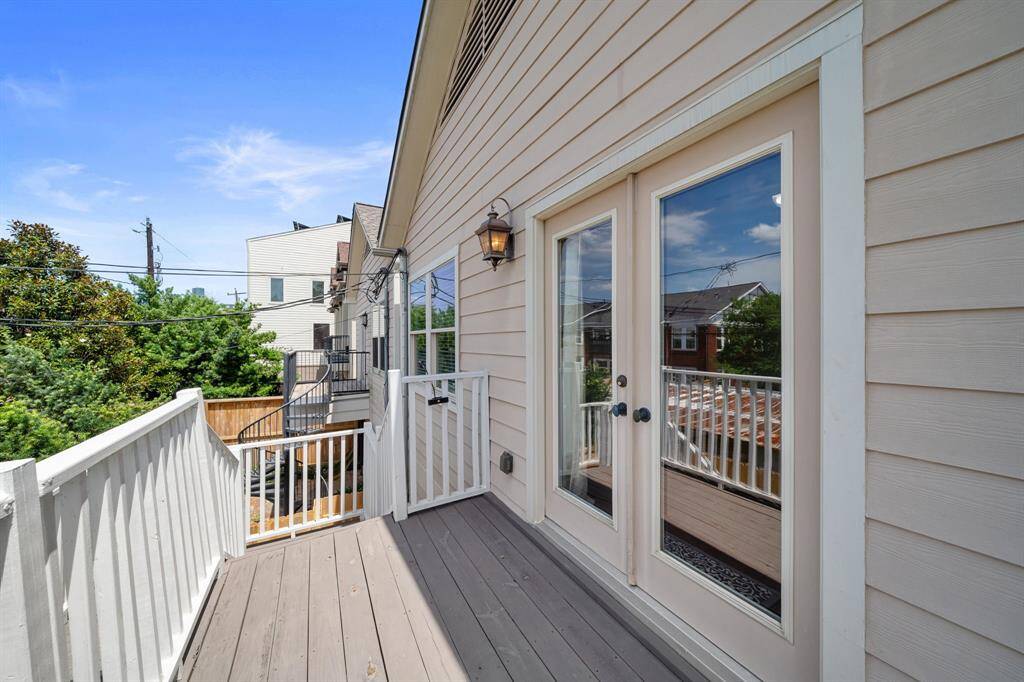 Relax and enjoy some sunshine uunder this spacious, shaded balcony!