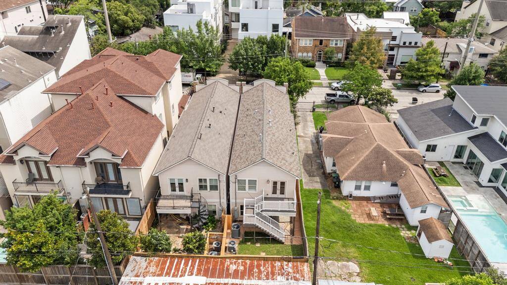 Enjoy thee green space in the backyard, and the stunning balcony on the second floor.