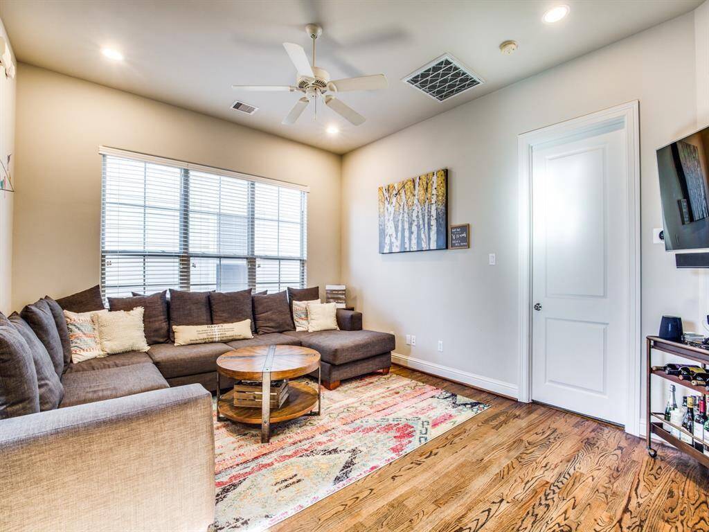 The second floor is great for hosting friends and family.