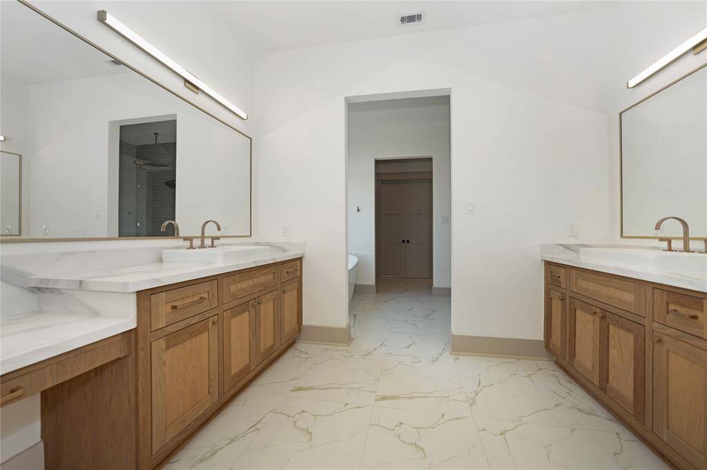 Dual Stained Vanity