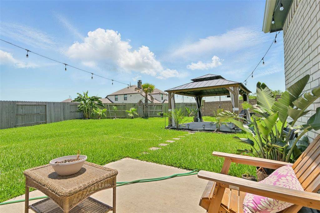 Backyard covered area