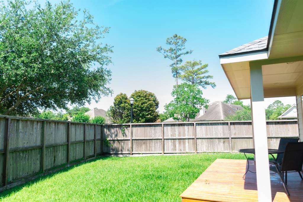 Private backyard