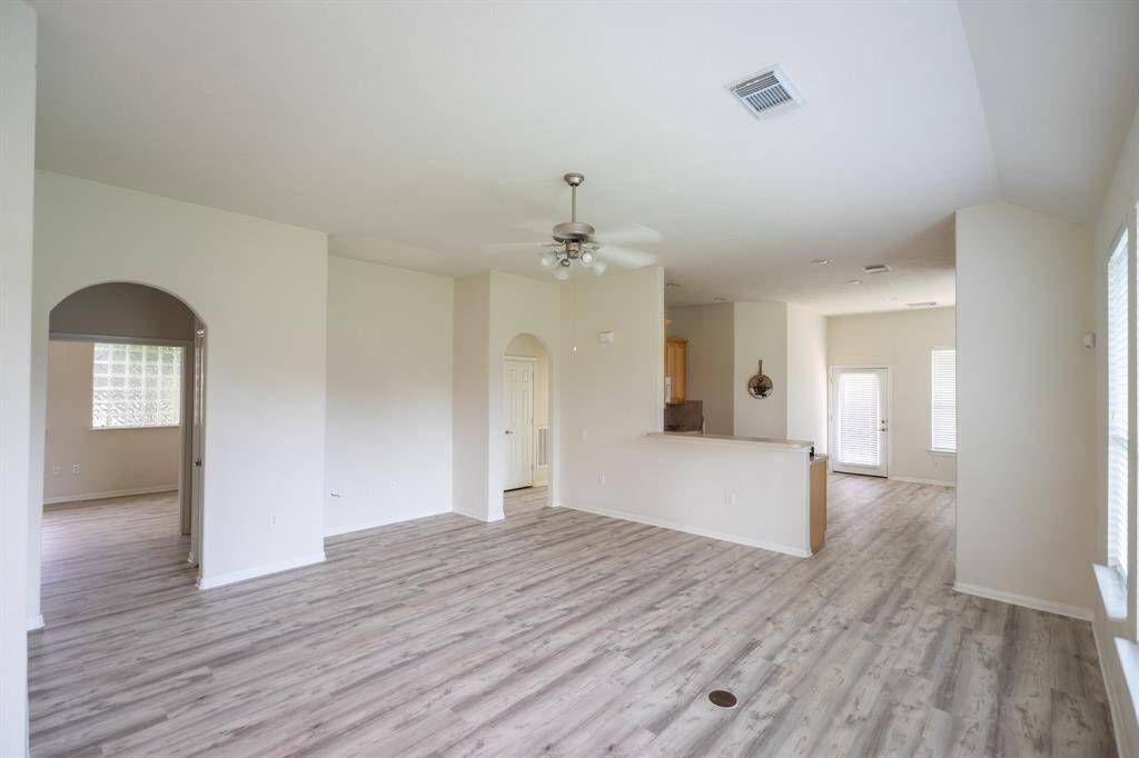 new flooring throughout most of the home