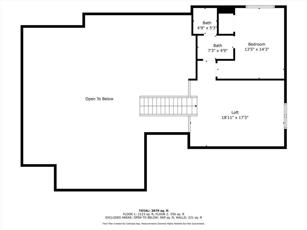 2nd floor - measurements were digitally taken and considered approximate