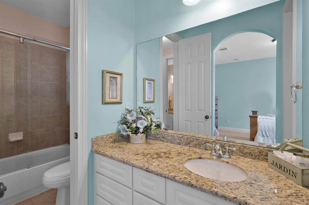 Jack and Jill Bath is Beautifully Appointed.
