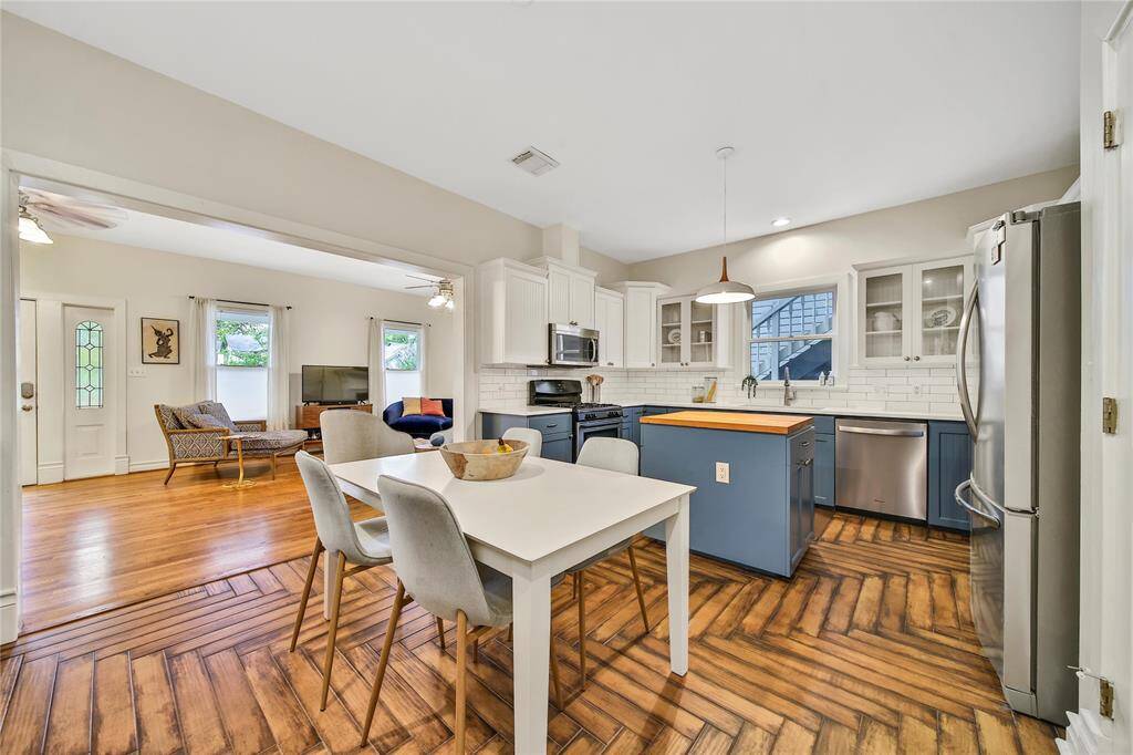 View of kitchen.