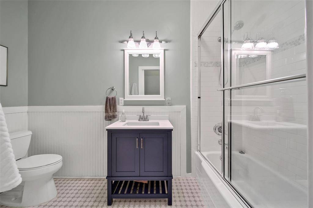 View of secondary bathroom.