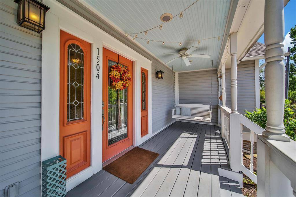View of porch.