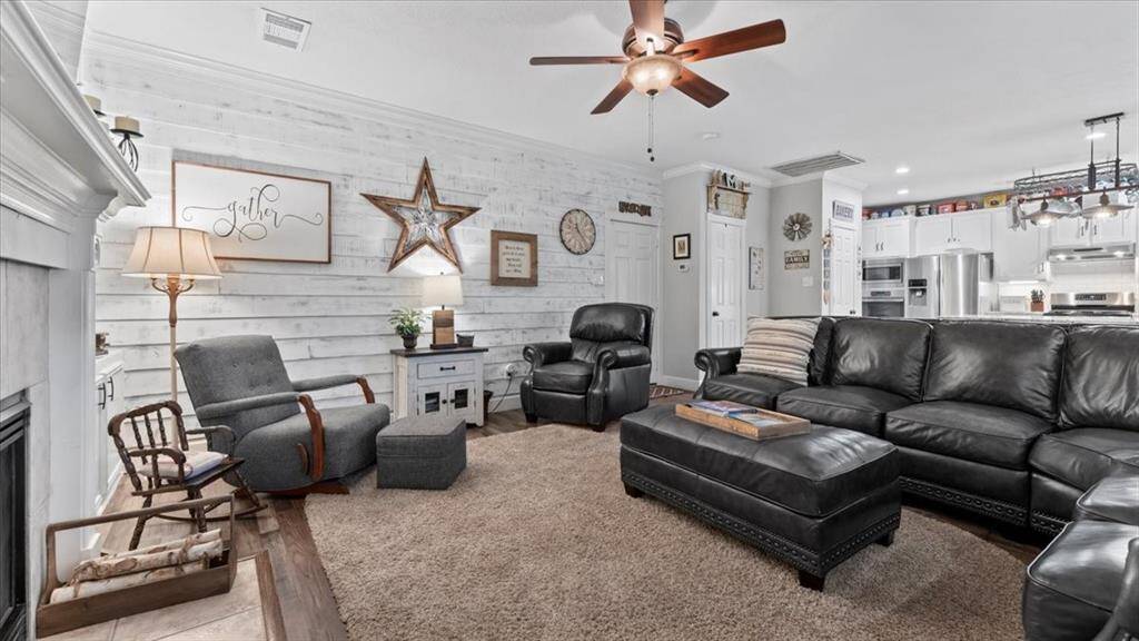 Family Room is open to the Kitchen, Dining and Parlor