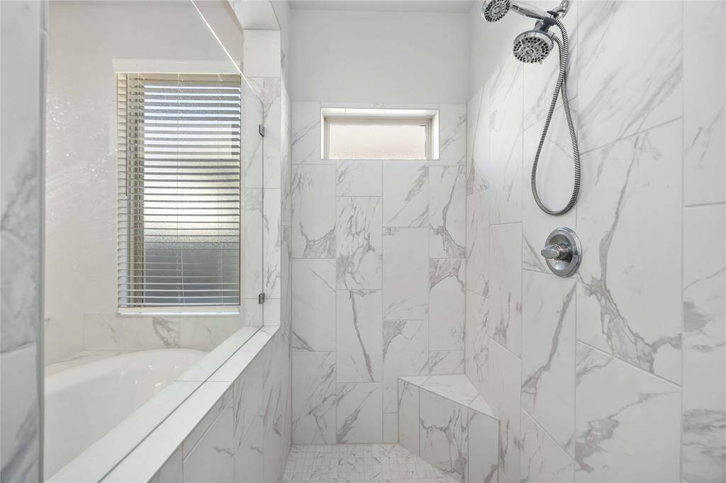 Large, beautiful walk in shower!