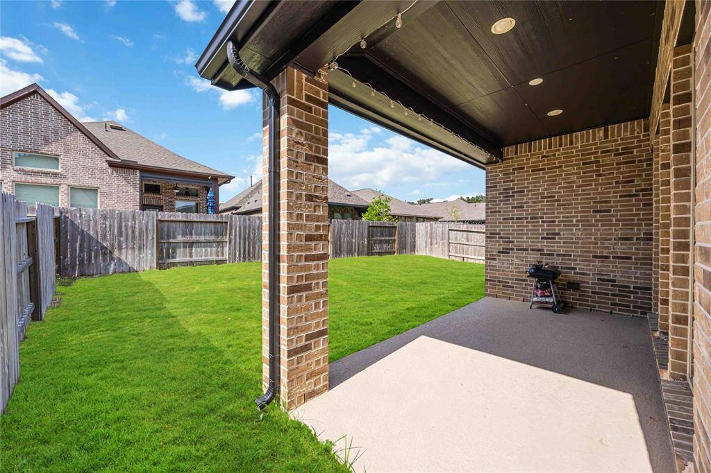 Covered back patio