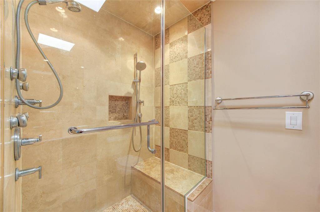 Primary bathroom with double shower
