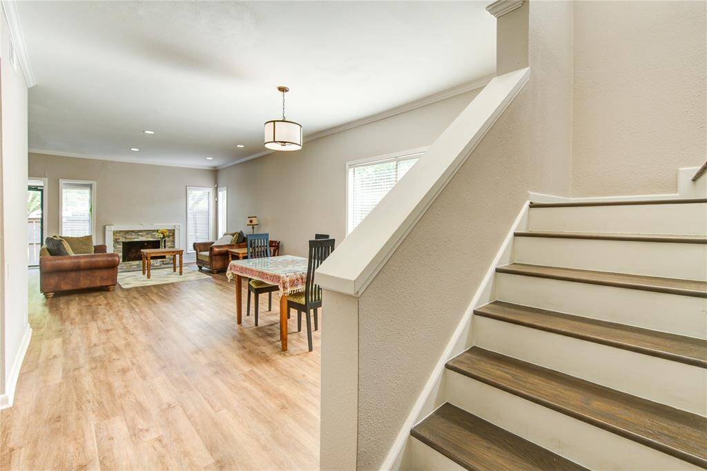 Wooden flooring stairs