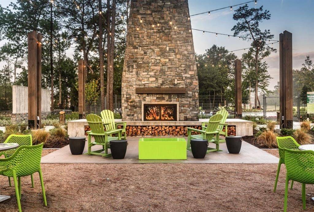 Cozy up and roast marshmallows, as your enjoy the fireplace at the Hearth Amenity Center.
