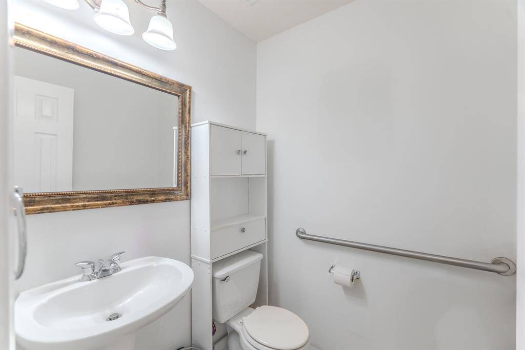 Convenient half bath, perfect for guests and everyday use