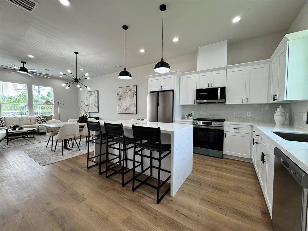 Open concept kitchen