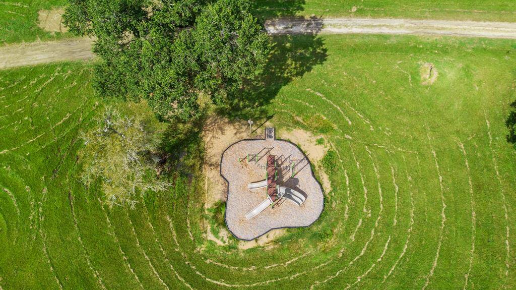 Overhead view of the play structure at the community Park.