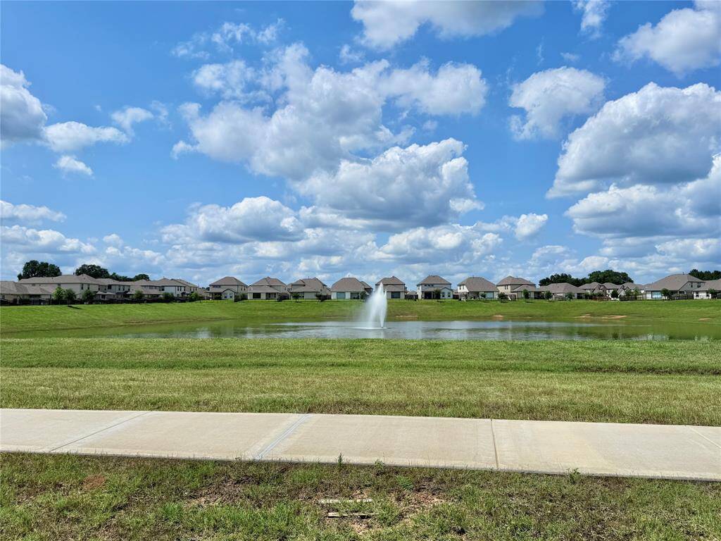 Neighborhood lake and walking trail