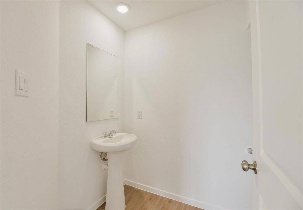 half bathroom on first floor