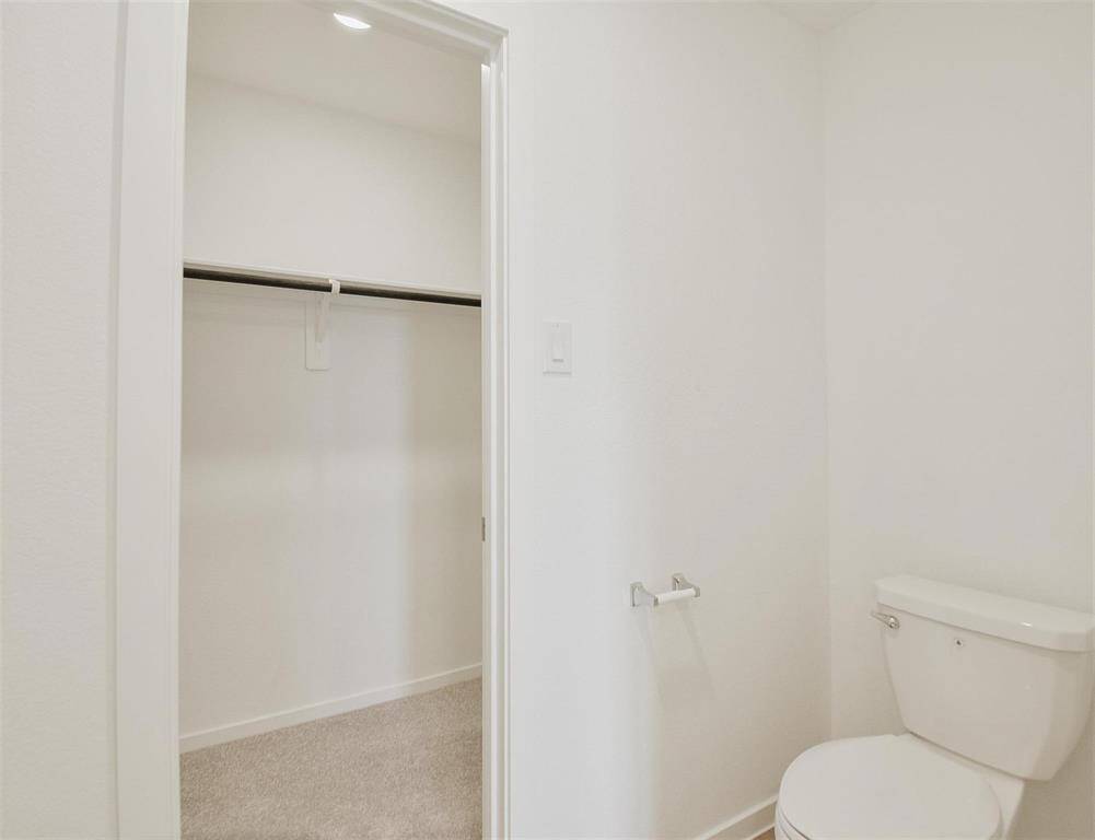 Walk in primary closet